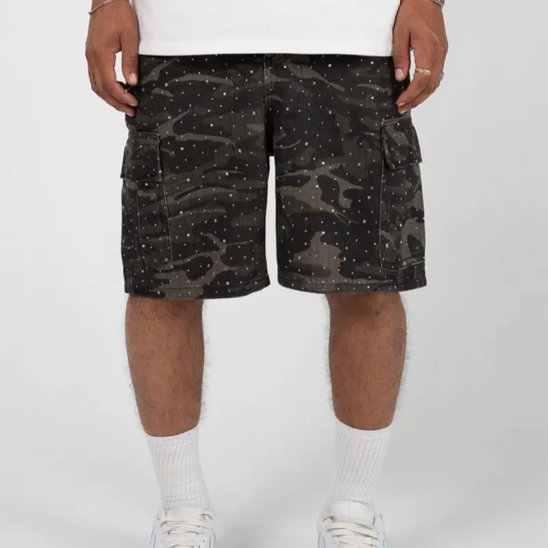 Dark Crystal Camo Shorts - Black Camouflage Design for Dark Crystal Apparel Fans