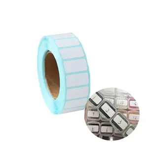 Self-adhesive white labels, suitable for both manual and DIY projects, for labels on storage containers, price tags, name and number labels, self-adhesive storage bead containers, mini labels, blank s