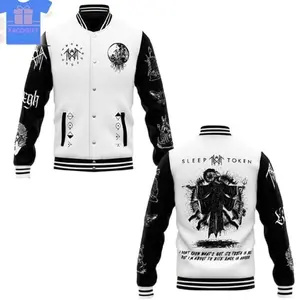 Sleep Token I Don't Know What's Got Its Teeth In Me Baseball Jacket, Sleep Token 3d Jacket All Over Print, Menswear, Gift For Hima