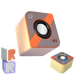 Super Heavy Bass Bluetooth Speaker, Portable Wireless Speaker with Bluetooth 5.3, Pair for 360° Stereo Sound, Mini Speaker with Multifunctional Design for Outdoor, Indoor, Travel