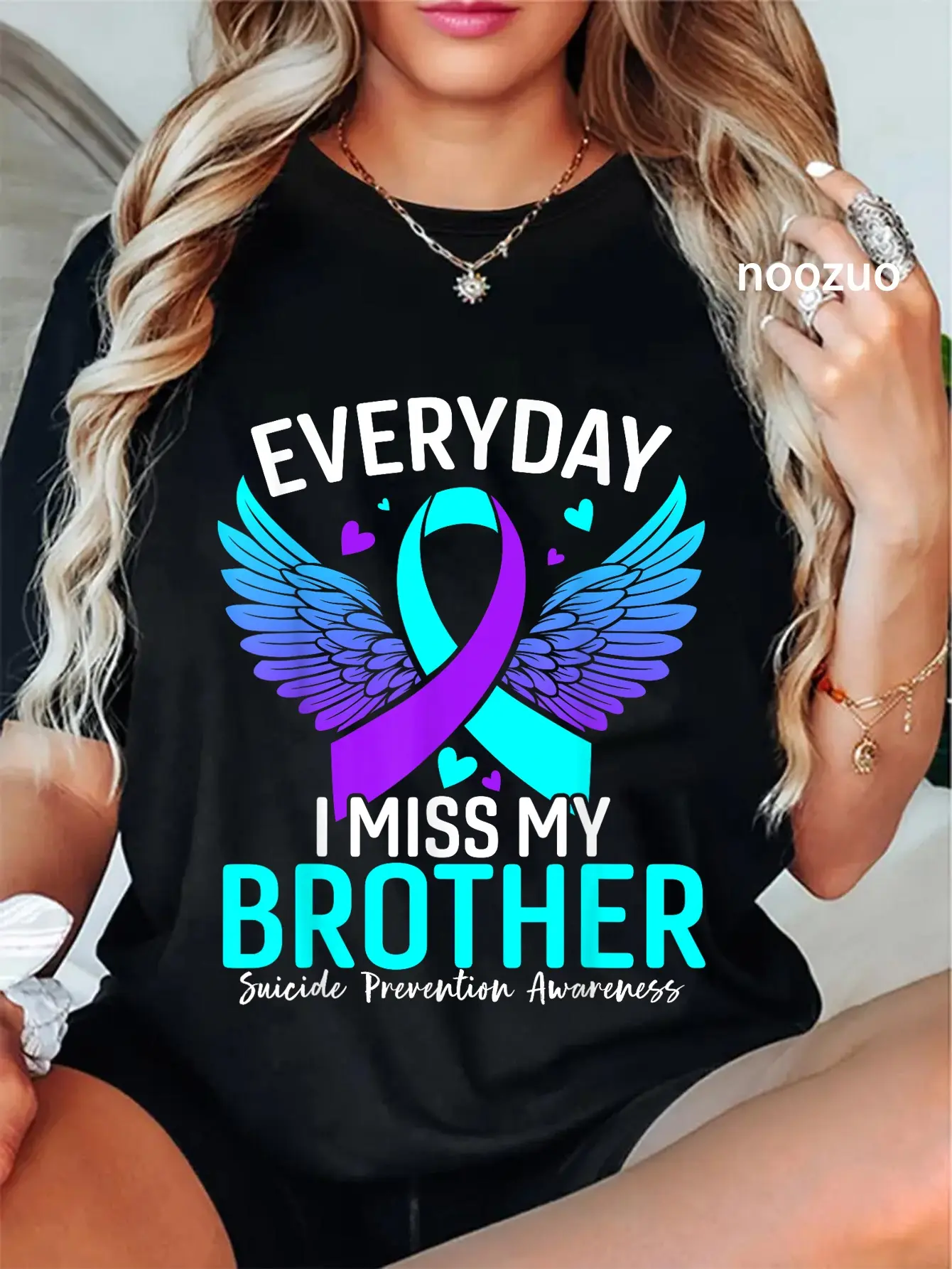 100% Cotton Suicide Awareness Shirt Brother Suicide Prevention Awareness T-Shirt