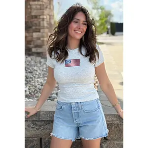 Stars & Stripes Baby Doll Tee