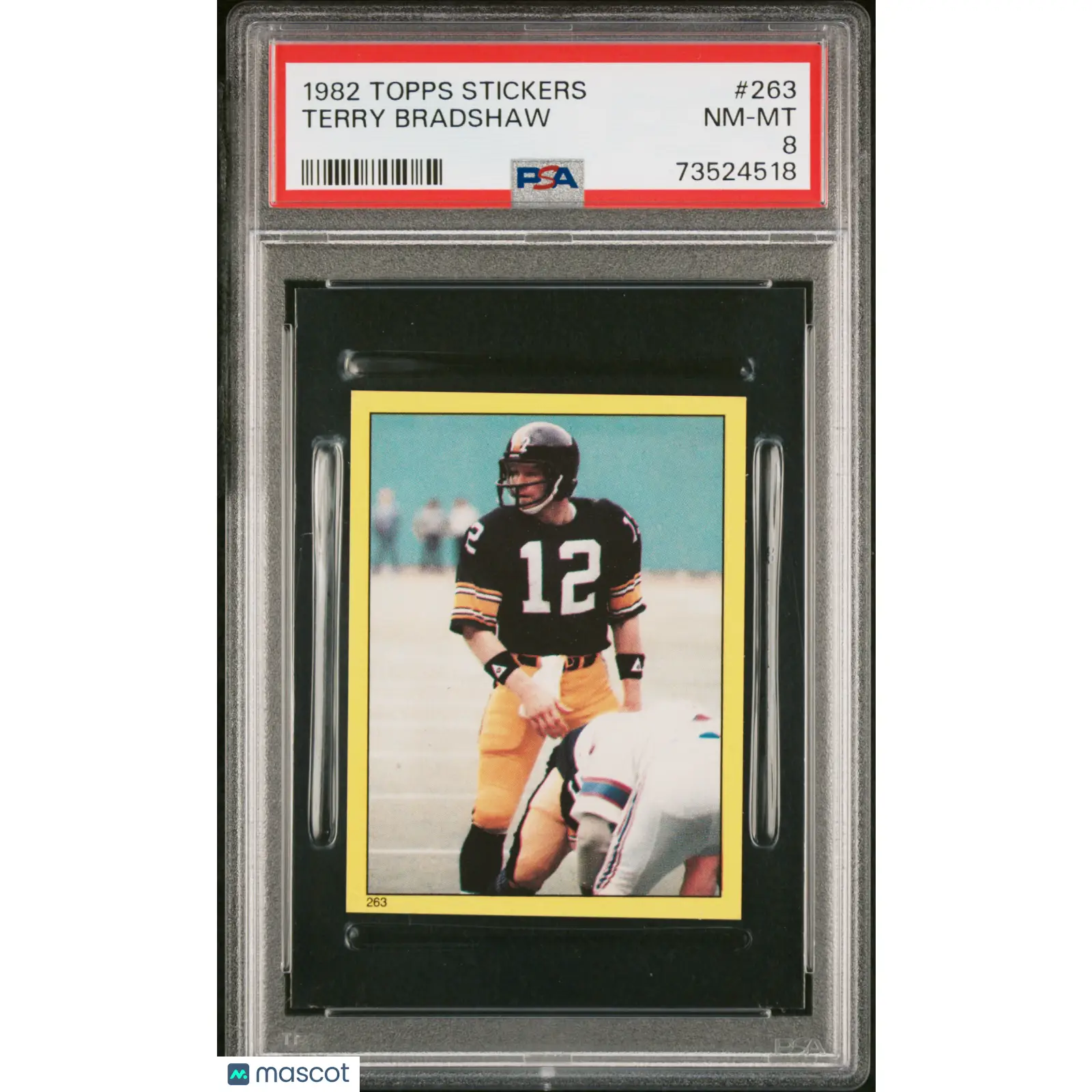 Terry Bradshaw PSA 1982 Topps Stickers Football #263 8 73524518