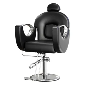Garvee Reclining Barber Salon Chair with Heavy Duty Hydraulic Pump, 360° Swivel, Height Adjustable, Supports up to 330 LBS, Suitable for Barbershop, Spa, Tattoo, Beauty, Available in Multiple Colors
