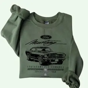 Viantage Ford Mustang Sweatshirt,  Hoodie, Mens Clothing Apparel, Car Lover Shirt, Vintage Graphic Shirt, Car Shirt, Shirt For Men, Ford Shirt D Sweatshirt, Hoodie, Comfort Colors