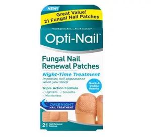 Opti-Nail Fungal Nail Renewal Patches - 21 Night-Time Treatment Patches for Improved Nail Appearance & Quick Results