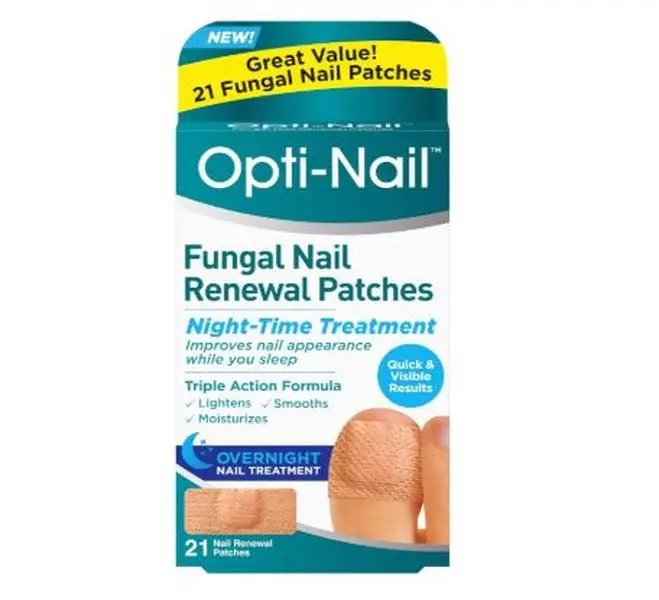 Opti-Nail Fungal Nail Renewal Patches - 21 Night-Time Treatment Patches for Improved Nail Appearance & Quick Results