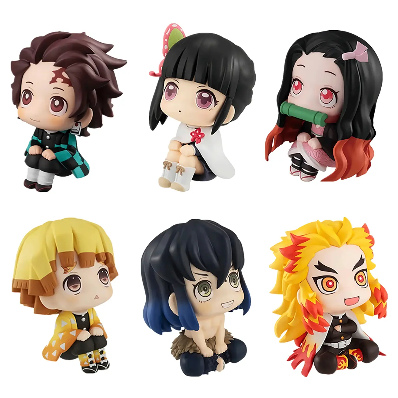 Set of 6 Anime Figures Set, Anime Stuff Assembled Action Figures Toy Set for Birthday Christmas and Fan Collection