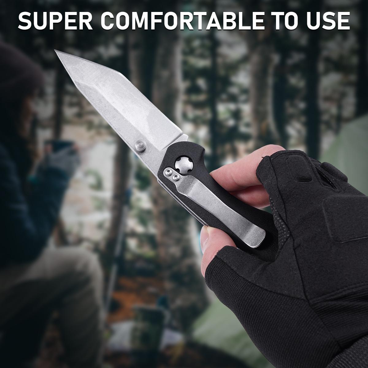 Tactical Everyday Carry Folding Knife, Durable Outdoor Utility Tool for Camping