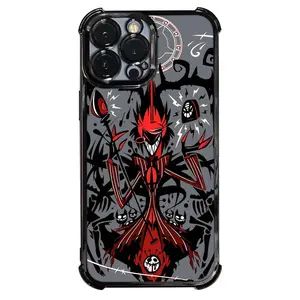 "Hazbin Hotel" Alastor Demon Phone Case—featuring an electroplated finish and enhanced shock-absorbing, anti-collision protection—compatible with the iPhone 17/16/15/14/13 Pro Max series models.