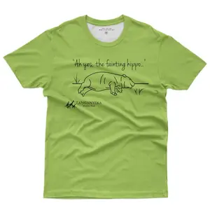 Tanganyika Wildlife Park Fainting Hippo T-Shirt Animal