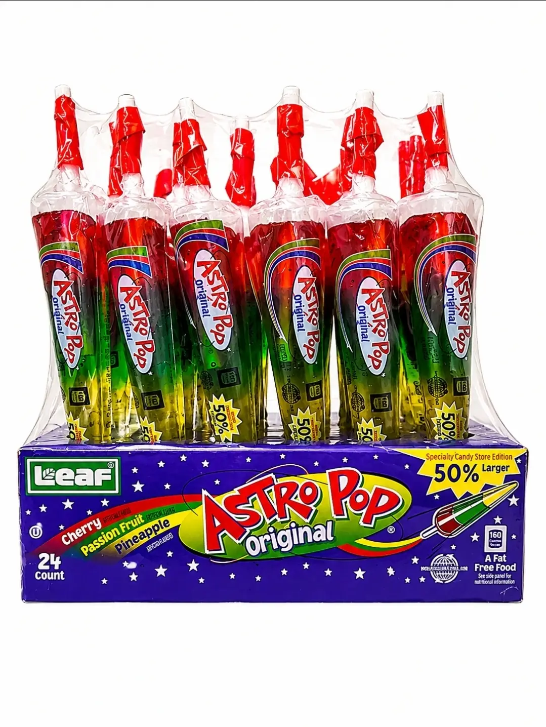 4 Pack-Original Astro Pop, Cherry, Passion Fruit, and Pineapple Flavors (Sold in Packs of 4)