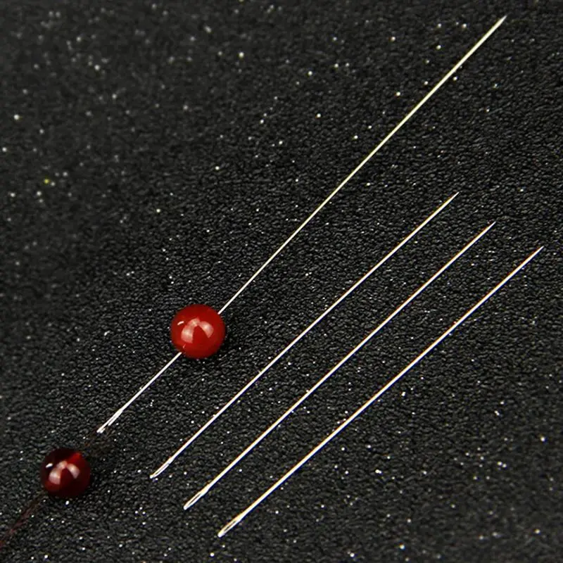 30pcs Central Easy-Open Beading Needles, DIY Jewelry Making Supplies, Handmade Bead Stringing Cord Pins, Costume Jewelry Craft Tools