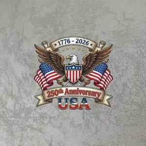 Classic America 250 Years Freedom Sticker Patriotic Eagle Shield Vinyl Decal, 1776-2026 Semiquincentennial Celebration Gift, Durable Outdoor Vehicle Sticker
