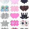 15 Pairs Multi-Purpose Sticky Bra Nipple Covers Fabric Nipple Pasties, Disposable Sexy Nipple Covers, Cloth Nipple Protectors, Adhesive Bra Accessories
