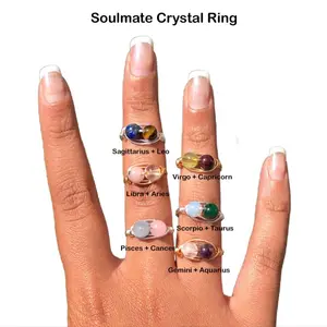 Soulmate Zodiac Crystal Rings customizable