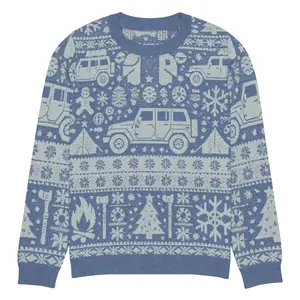 Vintage Jeep Christmas Sweater - Retro Holiday Knit