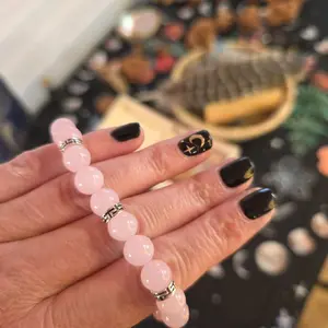 Handmade Rose Quarts Crystal Braclets (Design Varies)