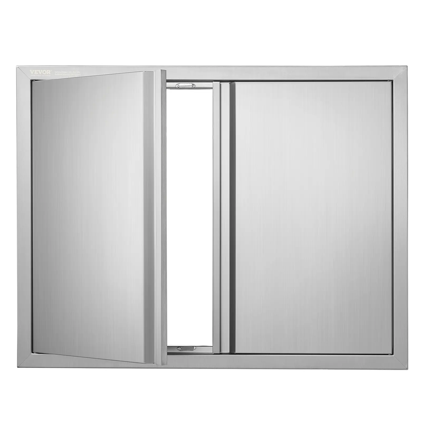 【DealsForYouDays】VEVOR BBQ Access Door 31W x 24H Inch Double Outdoor Kitchen DoorStainless Steel Flush Mount DoorWall Vertical Door with Recessed Handles for BBQ IslandGrilling StationOutside Cabinet, Magnetic Door Stopper