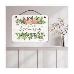 Courtside Market Hello Spring 12x16 Artboard with Twine