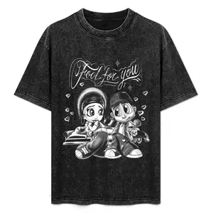 F00l 4U Chicano Clothing Chicana Art Cholo Chola Outfit Wahed Cotton Fabric Menswear Casual Streetwear Full Size T-Shirt for Daily Life Work Shopping