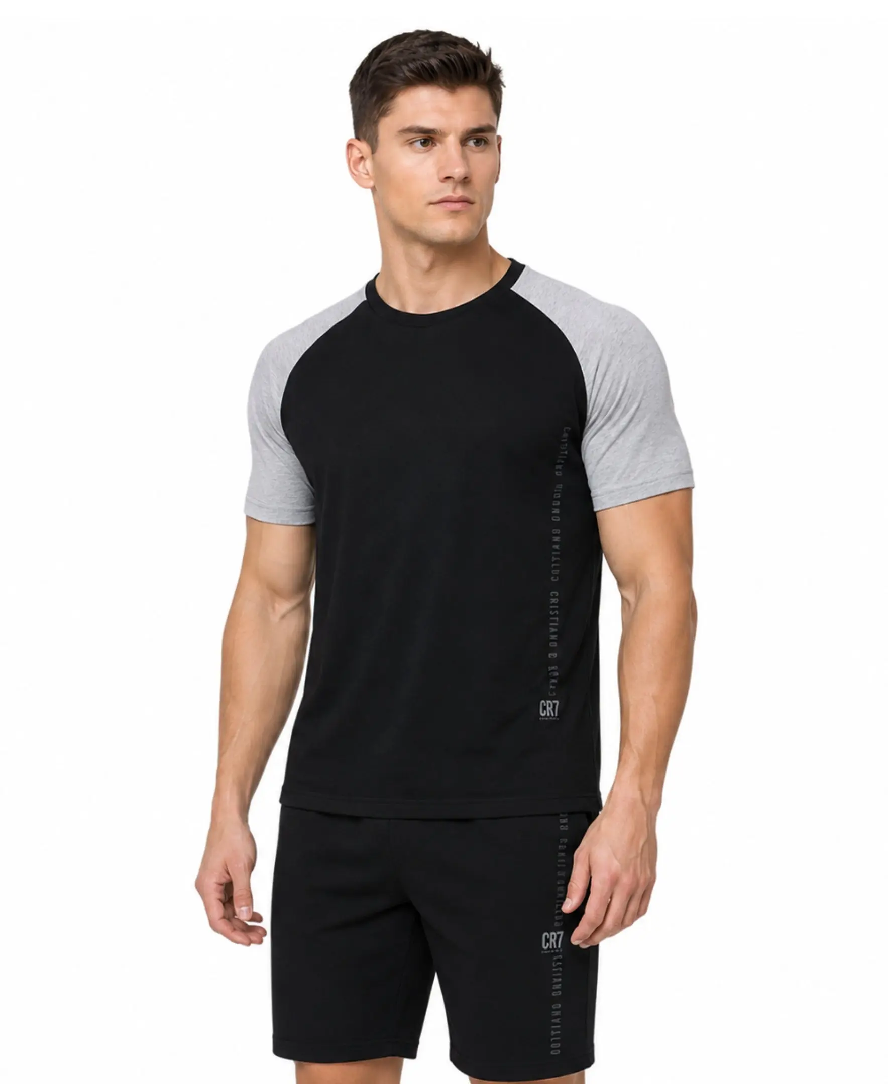 CR7 Men's Loungewear Set - Shorts, Short Sleeve