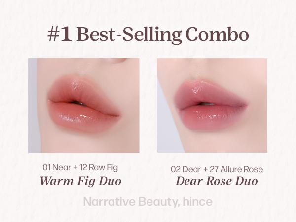[hince Official] Blur Overlip Combo (Nu Blur tint & Raw Glow Gel tint)