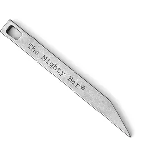 The Mighty Bar - Heavy Duty Keychain Prybar EDC Pry Bar for Every Day Carry Small Stainless Steel Key Chain Multitool Prybar for Keys - Made by Gear Spool