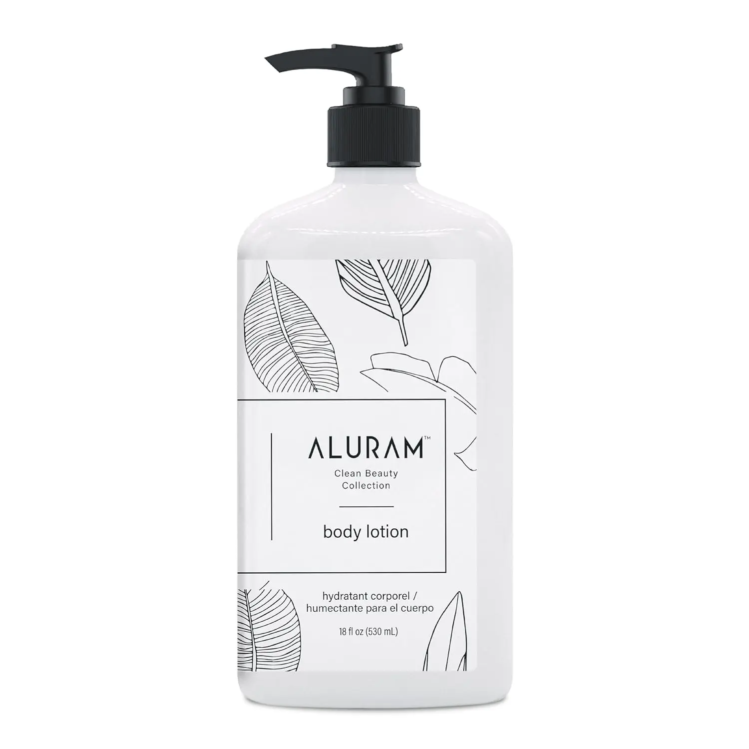 Aluram Body Lotion - 18oz/2oz | Lightweight Hydrating Moisturizing Lotion with Squalane & Watermelon Seed Oil - For Soft Smooth, Radiant Skin - Daily Skincare for Men & Women