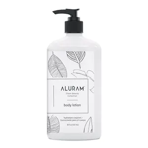 Aluram Body Lotion - 18oz/2oz | Lightweight Hydrating Moisturizing Lotion with Squalane & Watermelon Seed Oil - For Soft Smooth, Radiant Skin - Daily Skincare for Men & Women