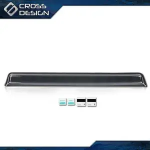 CROSSDESIGN RV Window Deflector and Sun Visor (Fits 44-49 inch Wide Window) Smoke