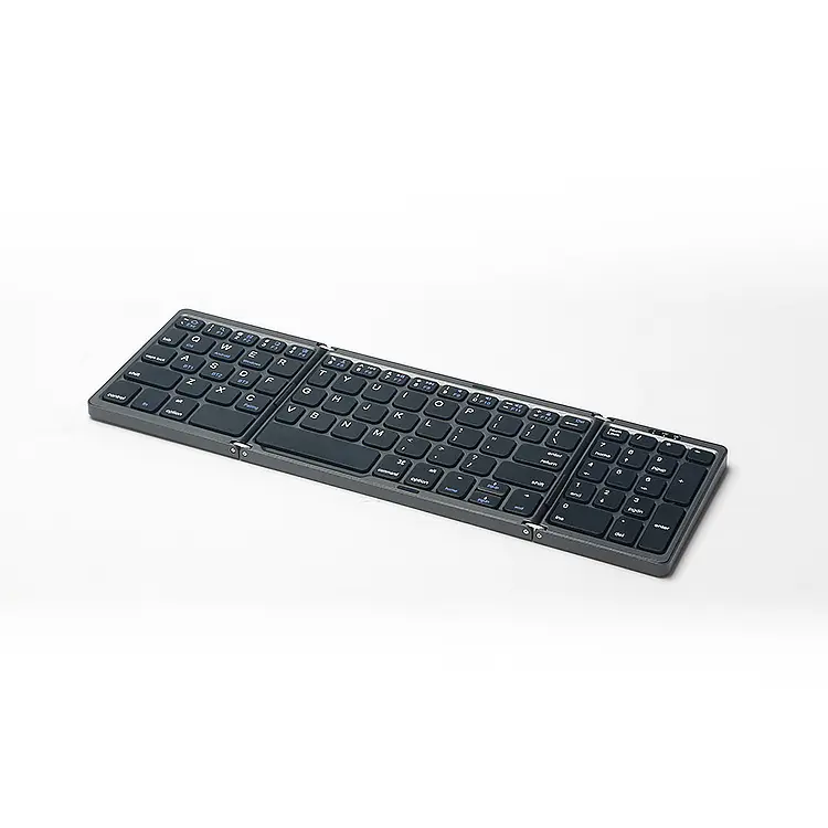 70% off Foldable Bluetooth Keyboard for Mobile Phones and Tablets, Portable Universal Wireless Keyboard with Numeric Keypad