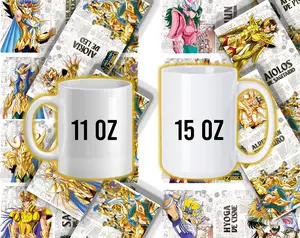 Caballeros del Zodiaco #1 - 11oz & 15oz Ceramic Mugs Tazas