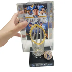 1990-2025 World Series Baseball Championship Trophy Set, Beautiful Display Box, Perfect Sports Award Replica, Ideal Gift for Baseball Fans