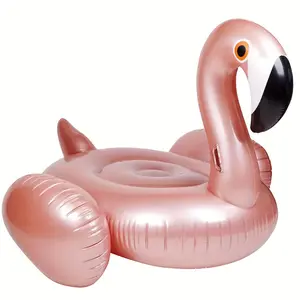 Giant Pink Flamingo Inflatable Swim Ring - Durable PVC, Perfect for Pool Parties & Outdoor Fun