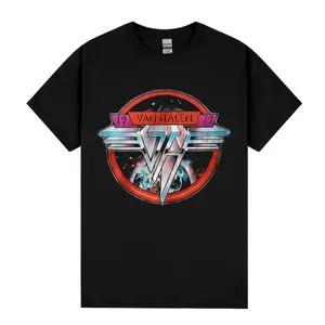 [SALE UP TO 30%] Van Halen 1979 Logo Rock Band Heavy Cotton Black Tshirt Size S-5XL Unisex Shirt Made Using 100% US Cotton, Design & Printed In The USA.