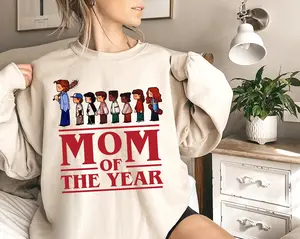 Steve Harrington Mom of the Year Shirt, Steve Harrinton Shirt, Harrington Crewneck, Stranger Sweatshirt, Steve Sweatshirt