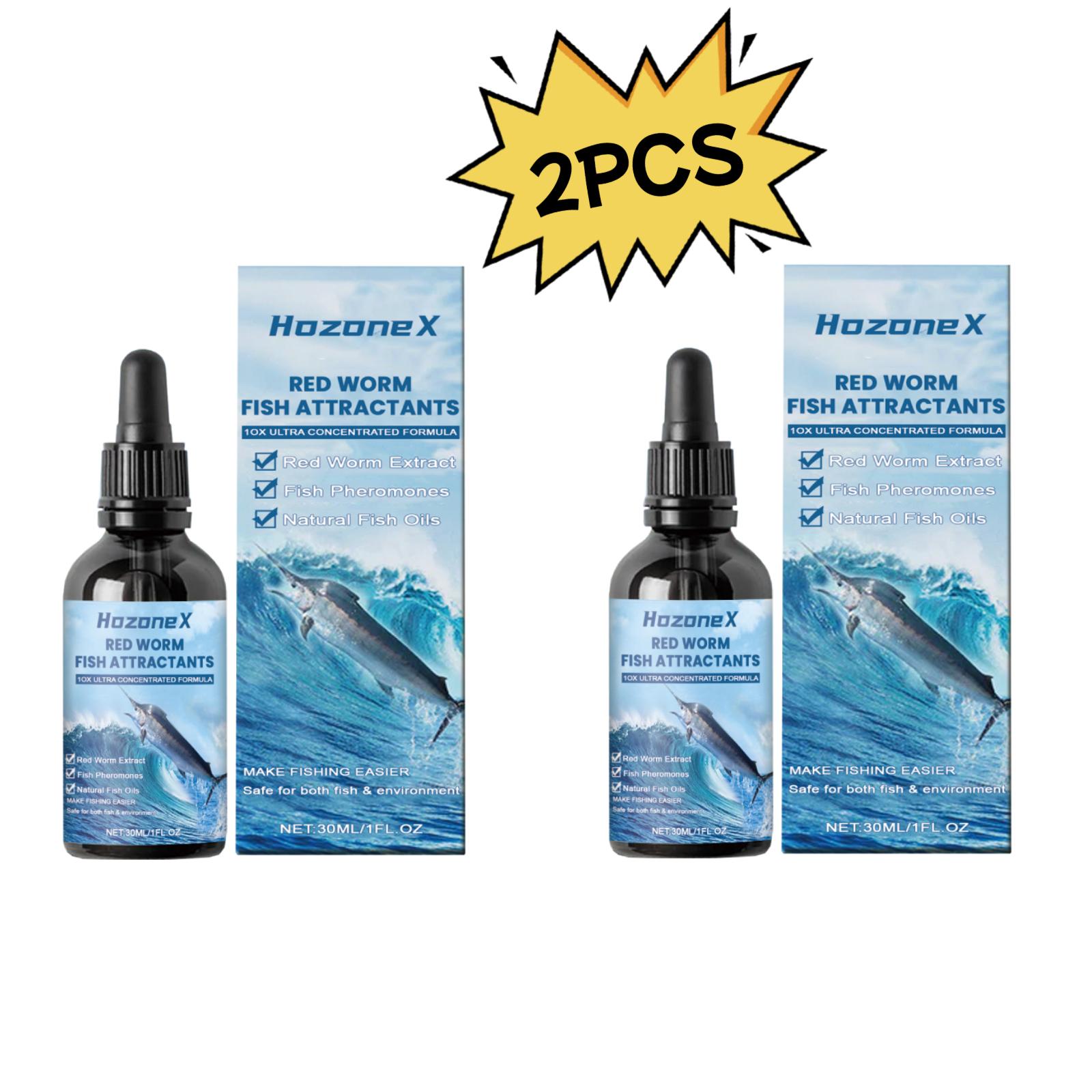 2PCS HozoneX Bloodworm Fishing Bait Attractant — Bloodworm Formula Feeding Stimulant Additive for Wild Fishing Fish Lure & Attractor