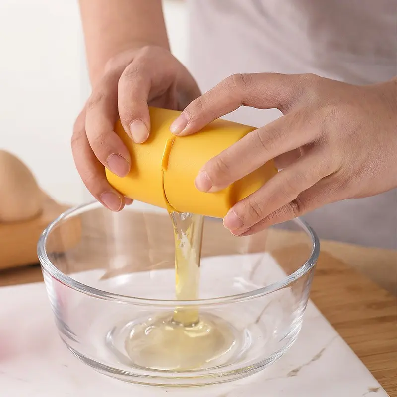 2-piece egg shell separator, raw egg clamp, boiled egg shell remover, kitchen gadget, quick egg shell cutter, portable egg opener, kitchen egg peeler, Kitchen Cooking Accessories, Egg Separator For Raw Eggs