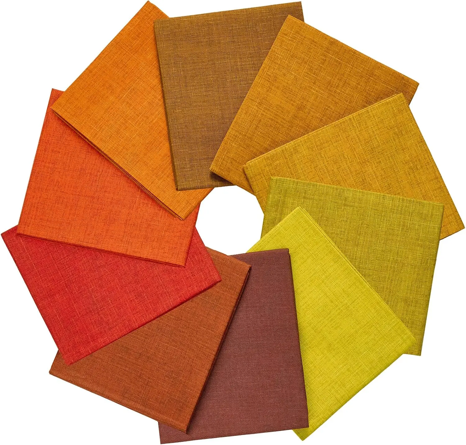 Craftido Pre‑Cut Fat Quarter Cotton Quilting Fabric Bundles, 10 Pieces 18"x21", 5.2oz Medium‑Weight 100% Cotton, Faux‑Tweed Tonal Assorted Colors for Quilting, Sewing & DIY Craft Projects, TikTokShopBackToSchool, homeessentials