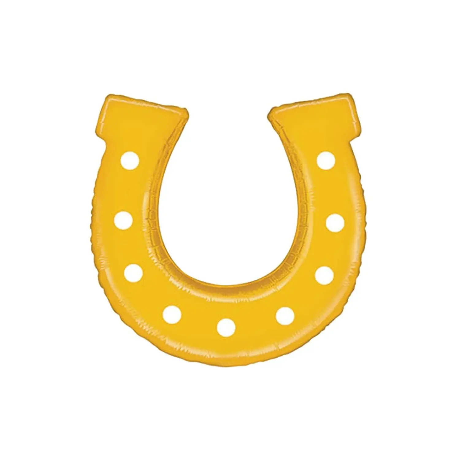 Golden Yellow Horseshoe Jumbo 25" Foil Party Balloon - 1 Count