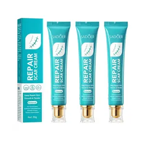 3 PCS Repair Scar Cream, Professional Scar Removal Cream for Surgical Scars, Stretch Mark, Keloid Bump, C-Section, Scars of Burns and Injuries, Old and New Scars Acne Skin Repair Smooth & Firm Skin, Reduce Wrinkles, Remove Dead Skin - Healing