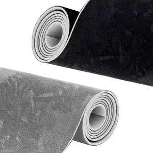 Suede Car Headliner Fabric Kit with 1/6" Foam Backing, Soft Trimmable Car Roof Repair Replacement, DIY Roof Liner Upholstery Material for Auto Interior, Door Panels, RV, Trucks