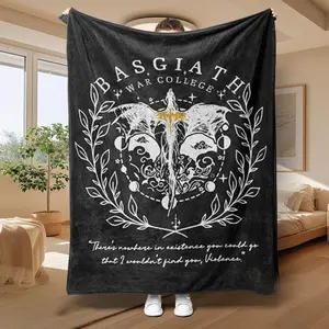 The Fourth-Wing Empyrean Blanket, 1 Count Soft Skin-friendly Throw Blanket, Air-conditioned Room Blanket, Multifunctional Warm Nap Blanket for Home & Office & Travel