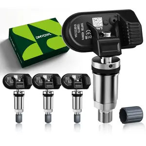 DMYQWL 4PCS Pre-Programmed TPMS Sensor 433MHz Tire Pressure Monitoring Sensor - Compatible with Chevy, GMC, Cadillac & Buick - Camaro, Cruze, Malibu, Silverado, Sierra, Terrain, Yukon, Lacrosse 13516165,13598773