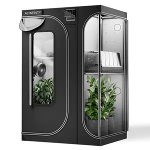 CLOUDLAB 743D, 2-in-1 Advance Grow Tent 4x3, Thickest Poles and Canvas 48" x 36" x 72"