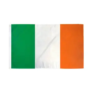 Ireland Flag Banner, 2x3ft Polyester Dye Sublimation Print, Festive & Party Supplies Backdrop