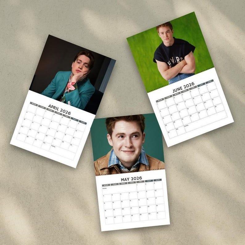 Decor Kit Conner A Year of Kit Connor 2026 Wall Calendar, Nick Nelson Heartstopper Fan ...