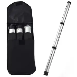 Golf Ball Pick Up Tube with Grip Handle Easy Release Locking Tail Cap Carry Bag & Belt Clip Lightweight Shag Tube for Golfers Quick Assemble Travel Friendly Practice Course Essential 6061 Aluminum Alloy 102cm Length 21 Ball Capacity