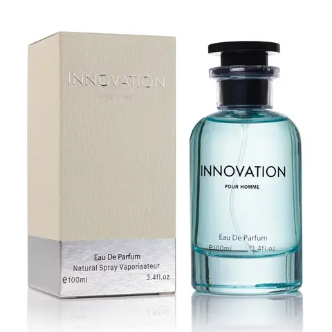 Urban Collection Innovation Men's Eau de Parfum Spray (Edp Spray) - Aromatic Citrusy Fragrance with Citrus-Fresh Ginger-Black Tea Notes, 3.4 oz (3 to 3.9 fl oz) Edp Liquid, Long-Lasting Daytime Wear Work-Ready Cologne for Adults, No Harmful Additives